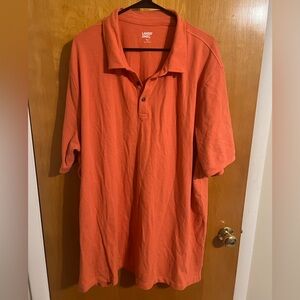 Lands’ End Men’s Big & Tall Polo Shirt Coral Orange 2XLT / XXLT